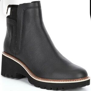 Dolce Vita Black Leather Ankle Boots